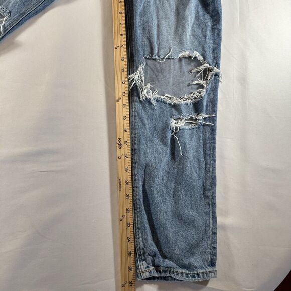 American Eagle Strigid Mom Jean Distressed Size 10 - Picture 3 of 9